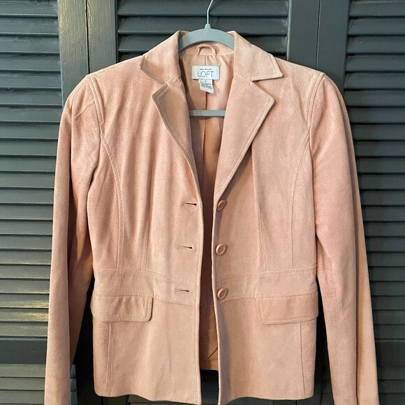 Ann Taylor Loft Suede Leather Jacket - Picture 1 of 2